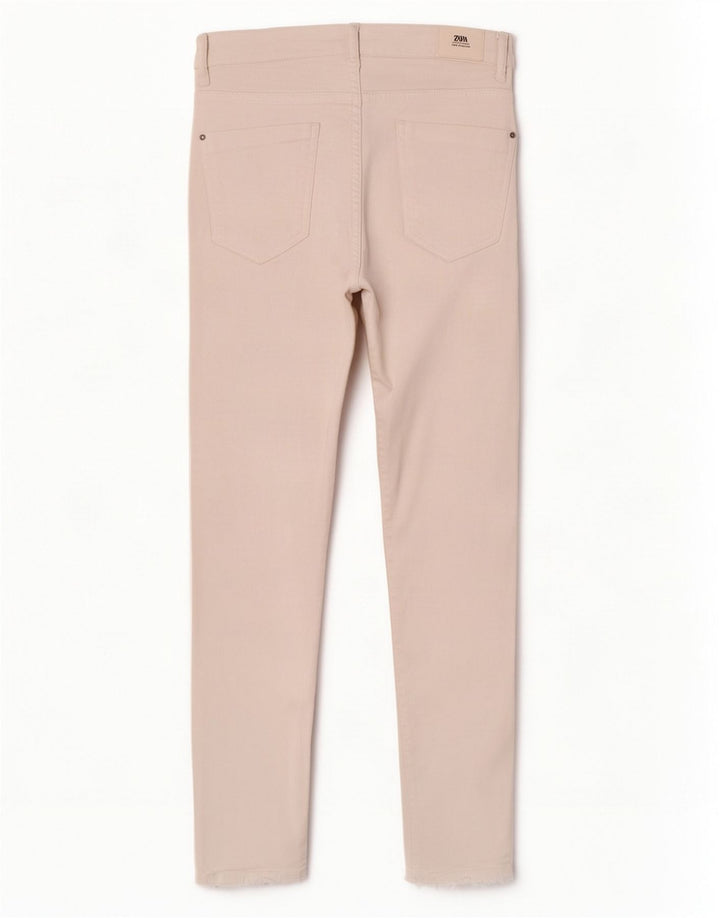 Zara Jeans Skinny Feminino UE 38 Pequeno W28 L27 Branco