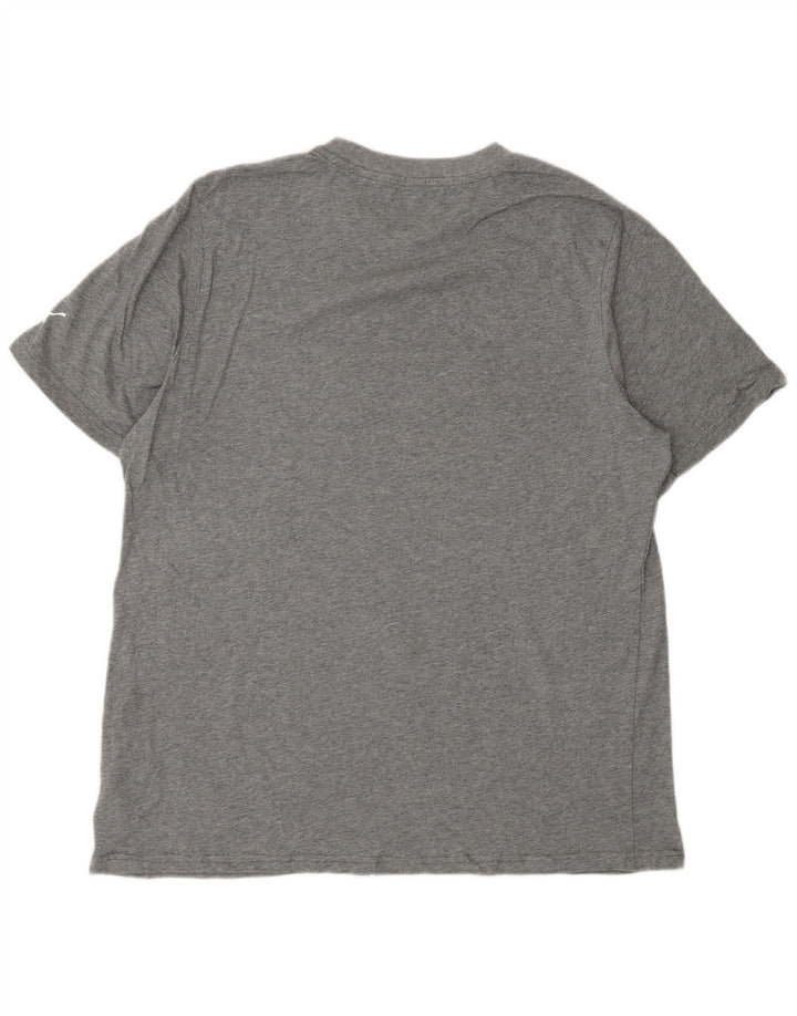 Camiseta masculina PUMA com estampa gráfica grande algodão cinza