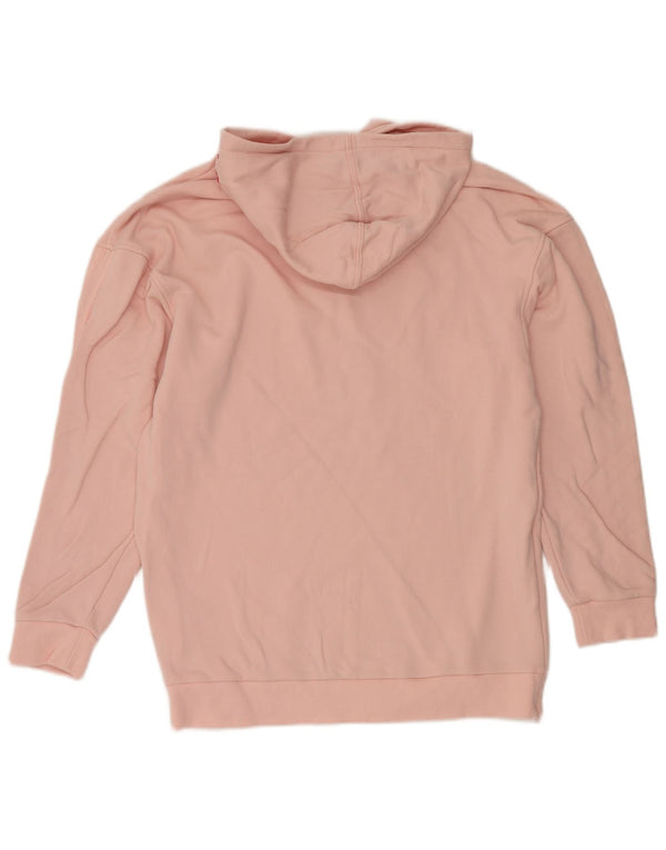 Adidas Womens Graphic Oversized Hoodie Jumper Reino Unido 14 Médio Rosa