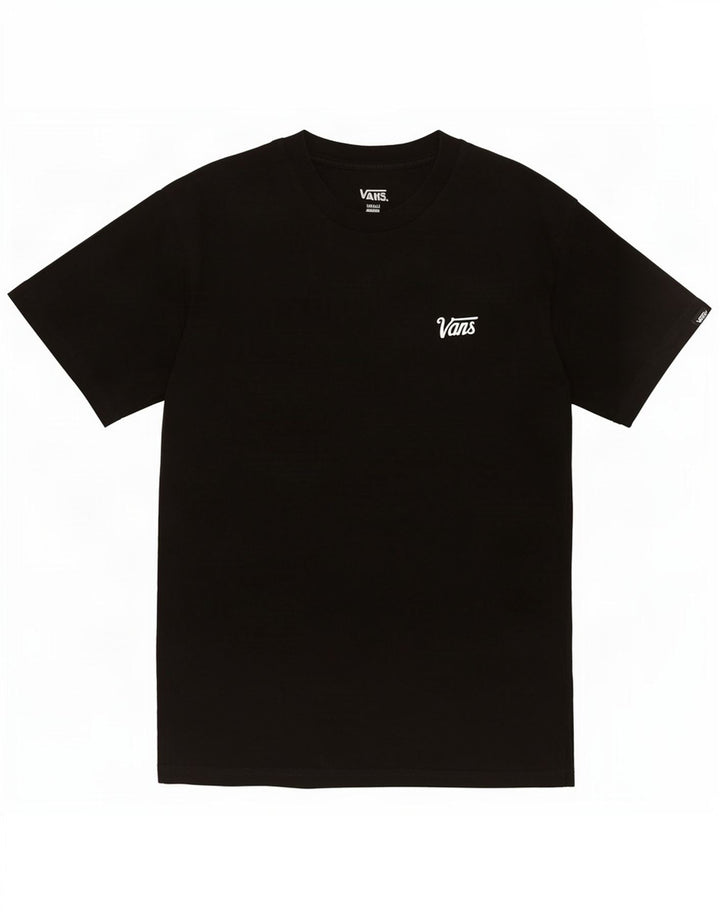 Vans Camiseta Masculina Top Pequeno Algodão Preto