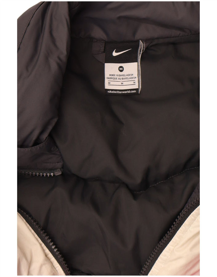 Jaqueta acolchoada feminina Nike UK 14 médio preto colorblock