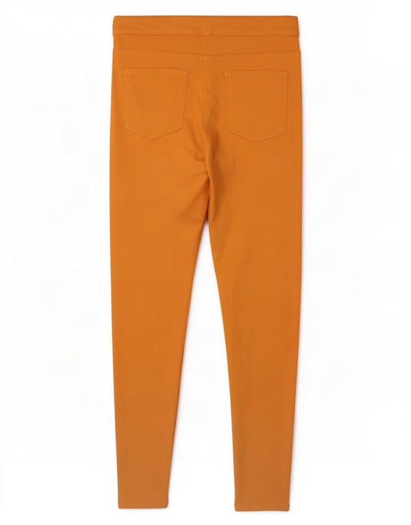Marks & Spencer Jegging Jeans Feminino Reino Unido 12 Médio W30 L27 Algodão Laranja