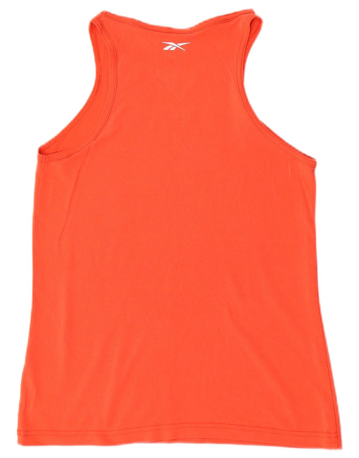 Reebok Mulher Graphic Vest Top UK 4/6 XS Laranja