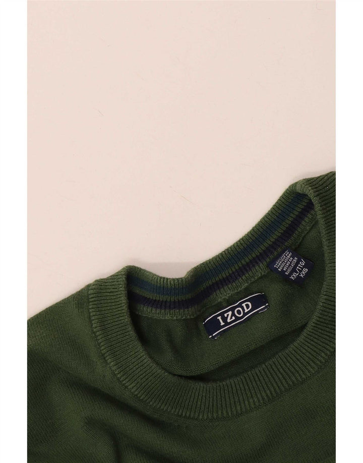 Suéter masculino Izod com gola redonda 2XL verde