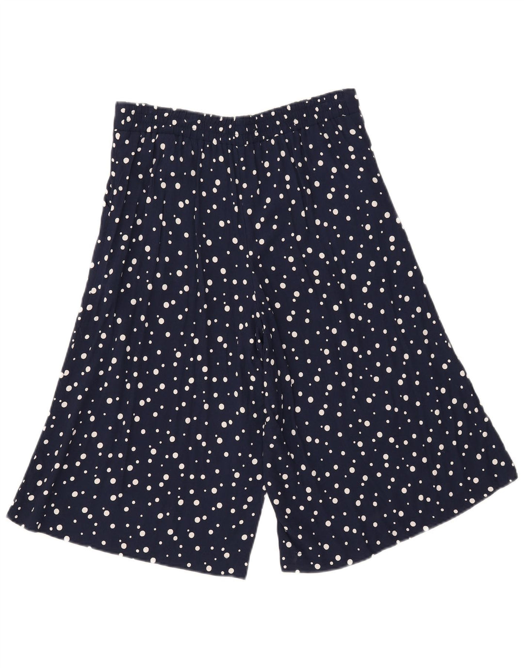 Bermuda feminina Marks & Spencer UK 12 médio W32 azul marinho manchado