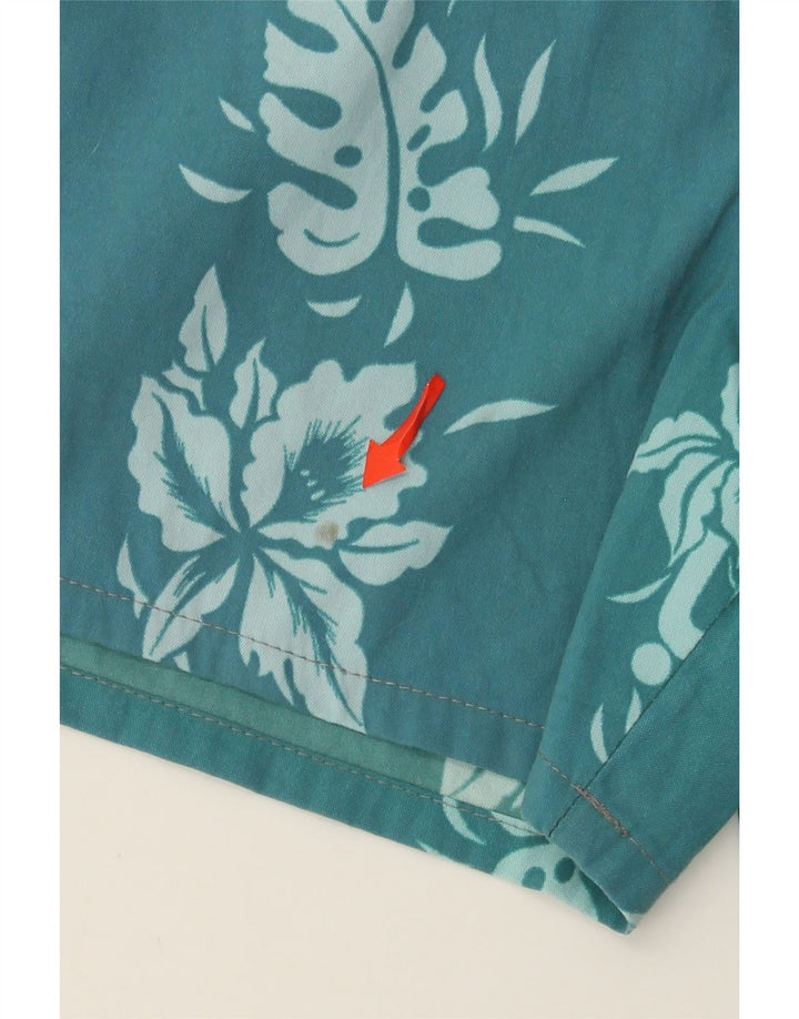 Shorts de banho masculino Mistral médio azul floral