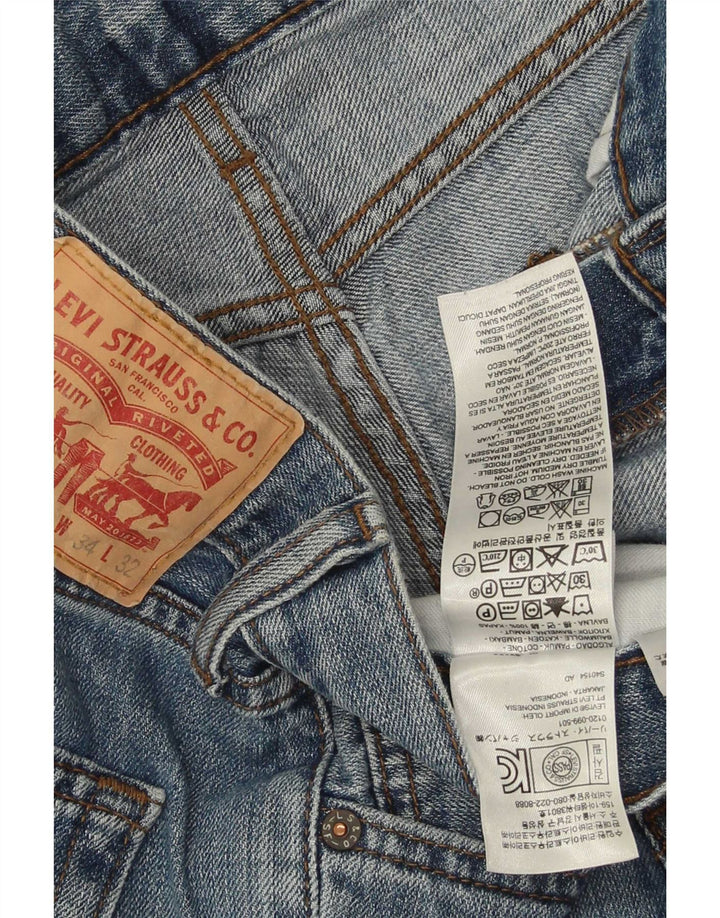 Levi's Masculino 527 Bootcut Jeans W34 L32 Azul Algodão