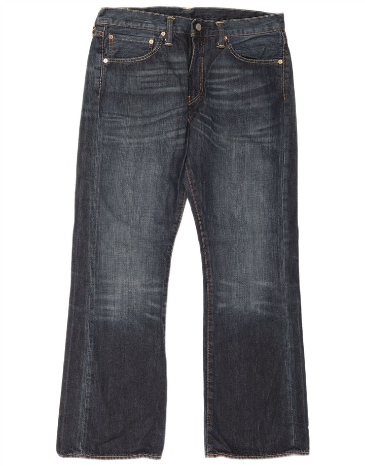 Levi's Masculino 527 Bootcut Jeans W34 L30 Azul Marinho Algodão