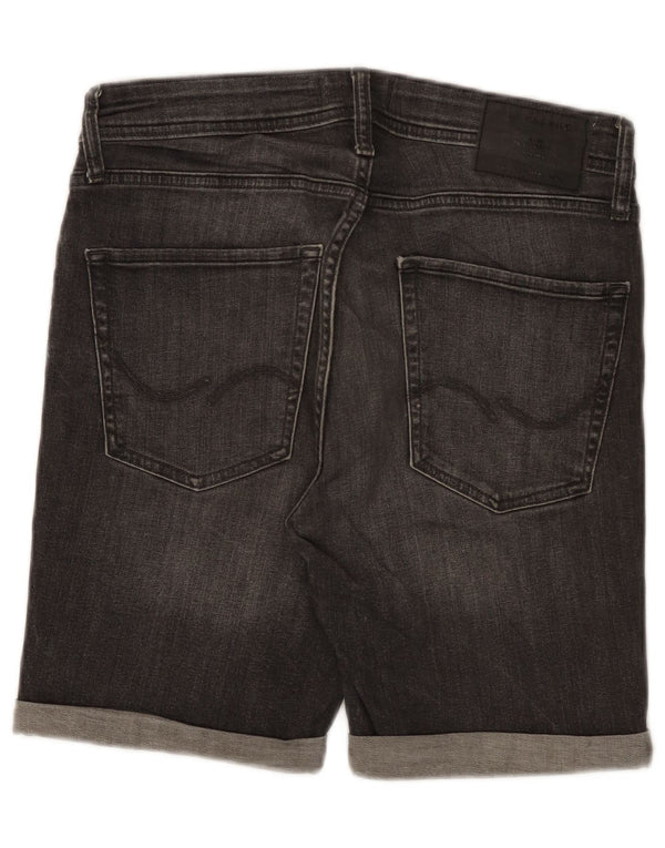 Jack & Jones Mens Denim Shorts Small W29 Grey