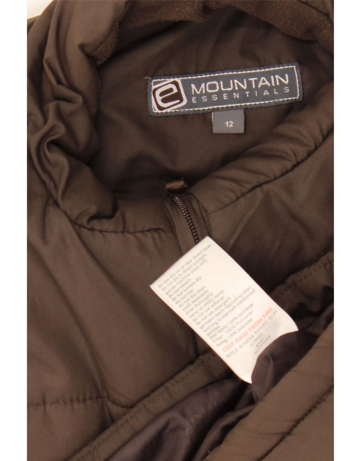 Colete acolchoado feminino Mountain Essentials UK 12 poliéster marrom médio