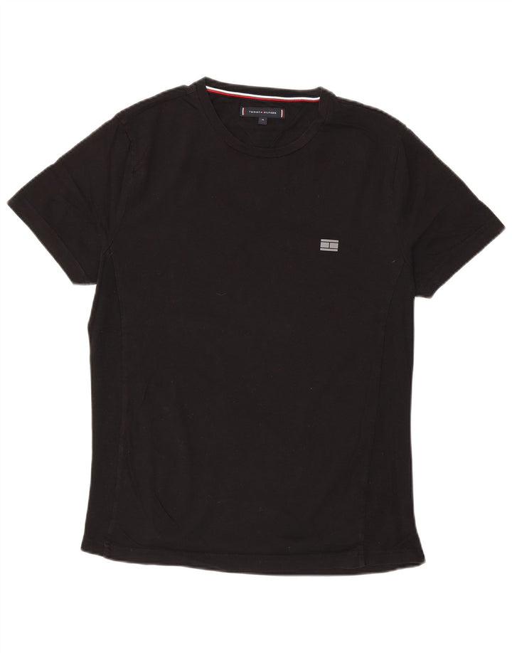 Tommy Hilfiger Camiseta masculina Top Médio Preto