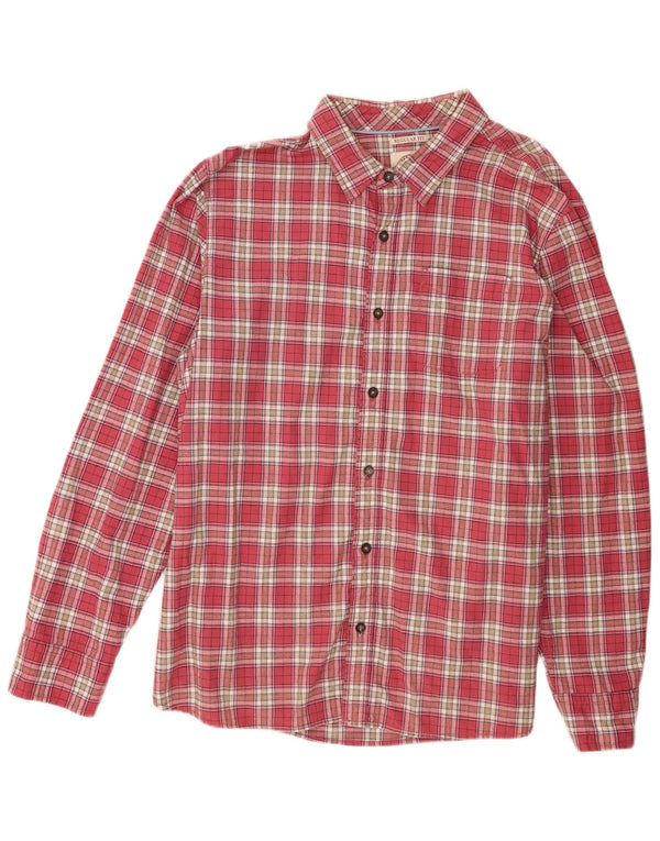 Camisa masculina de ajuste regular Fat Face 2XL algodão xadrez rosa