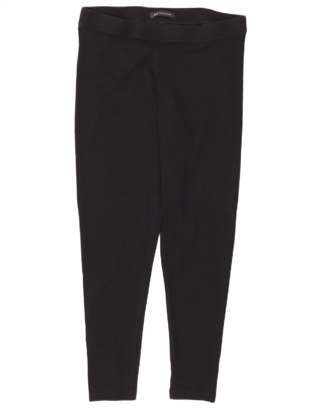 Leggings curtas femininas Marks & Spencer Reino Unido 14 grande algodão preto