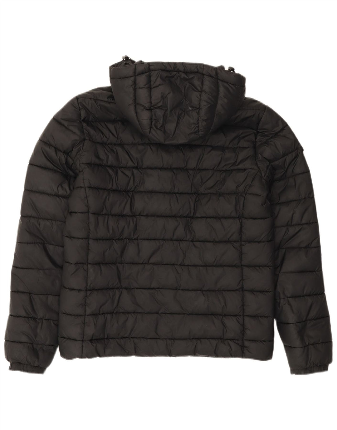Jaqueta acolchoada com capuz masculina Superdry UK 38 médio preto nylon