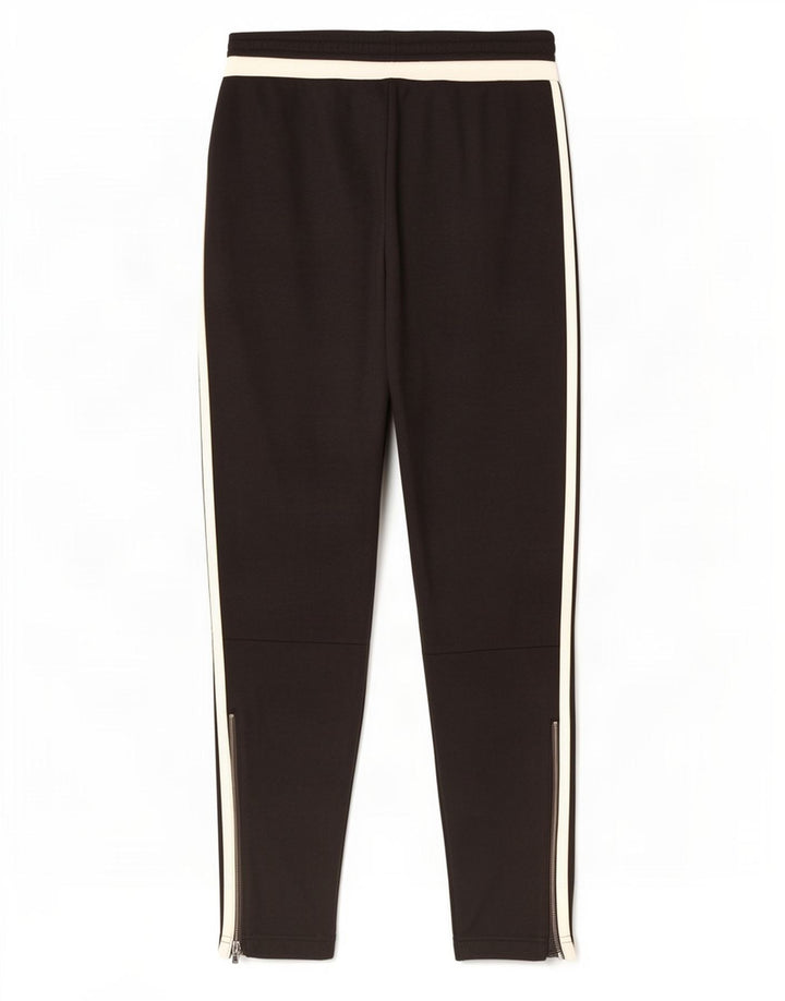 Calça de treino masculina Adidas Climalite médio preto colorblock poliéster