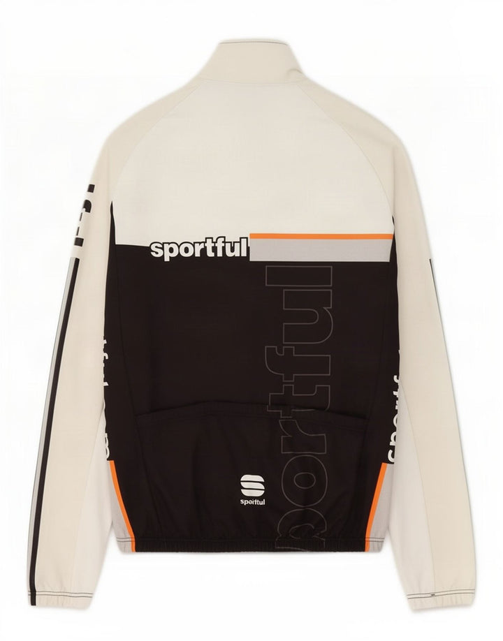 Sportful Mens Graphic Tracksuit Top Jacket XL Branco Colourblock Poliéster