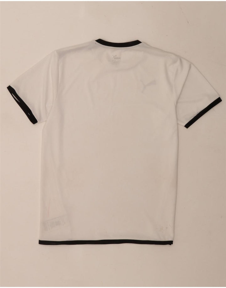 Camiseta Puma Menino Top 15-16 Anos Branco Colorblock Poliéster