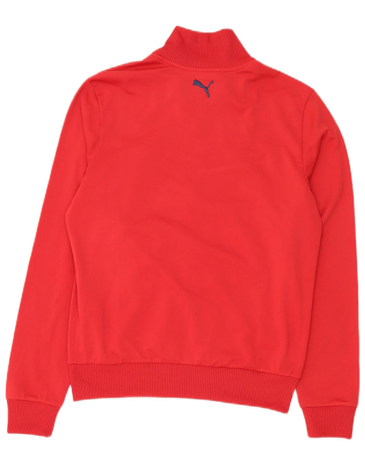 Puma Mens Tracksuit Top Jacket Médio Poliéster Listrado Vermelho