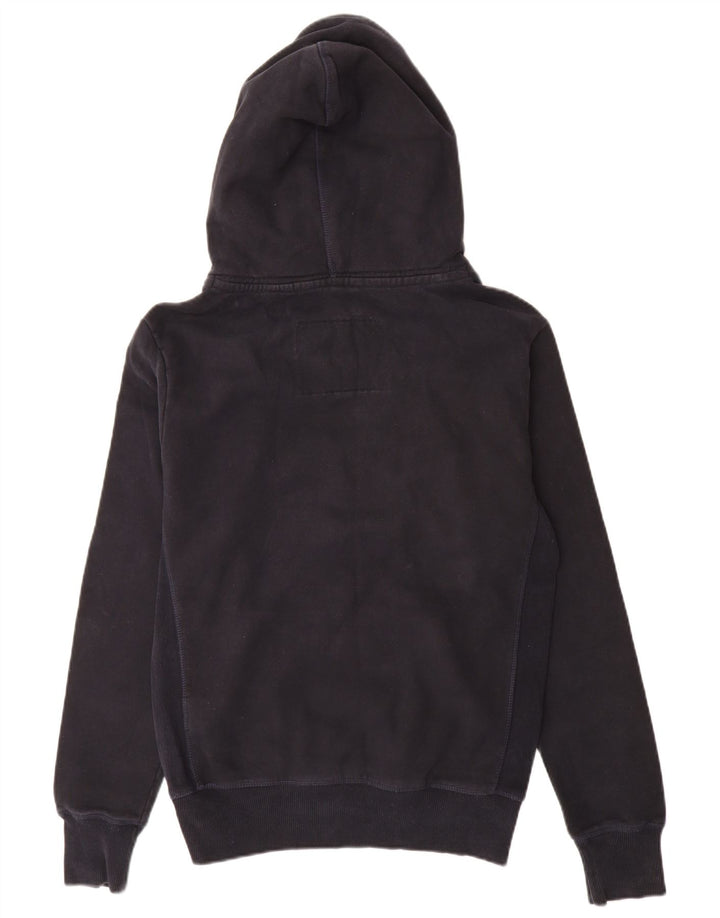 Suéter com capuz masculino Superdry médio azul marinho algodão