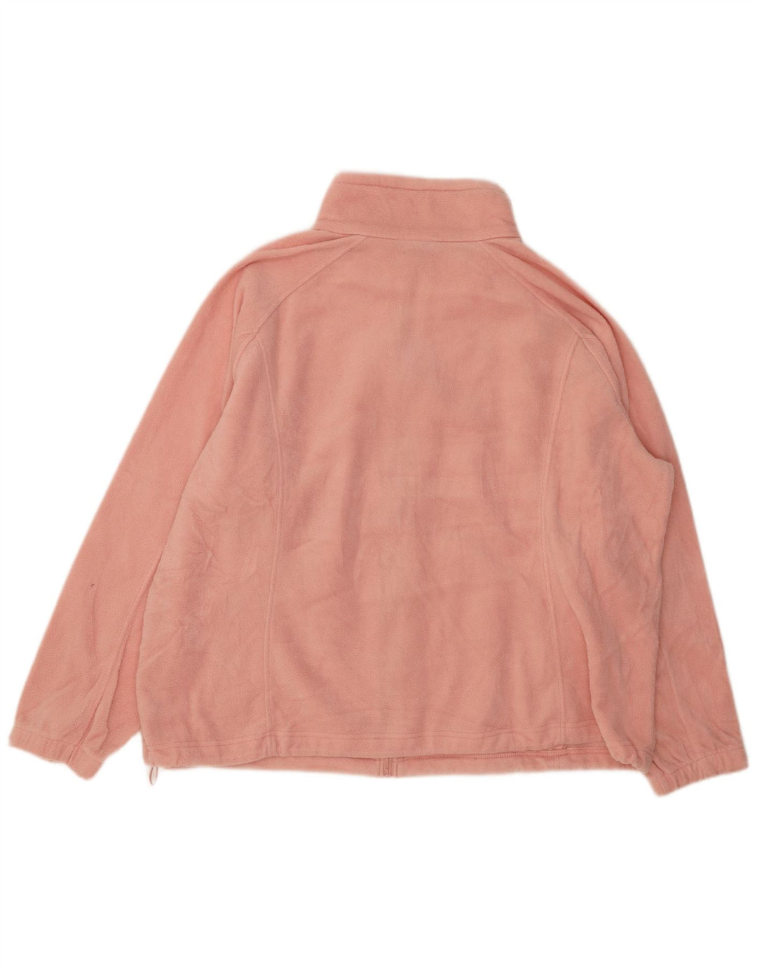 Jaqueta de lã superdimensionada feminina COLUMBIA UK 22 3XL poliéster rosa
