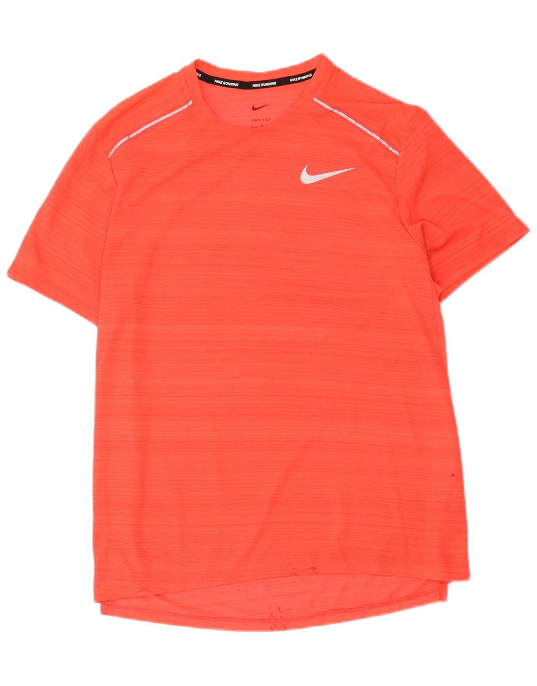 Camiseta Nike Masculina Dri Fit Top Médio Listrado Vermelho Poliéster