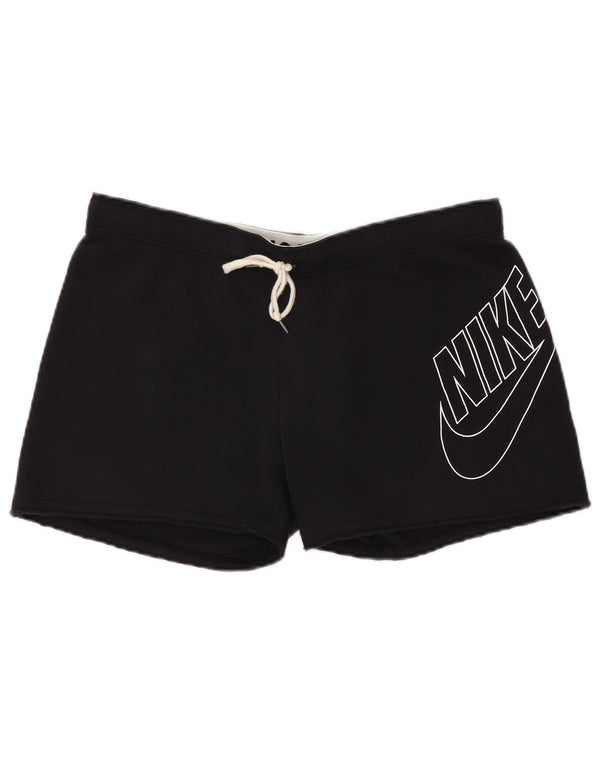 Shorts esportivos gráficos masculinos NIKE de algodão preto médio