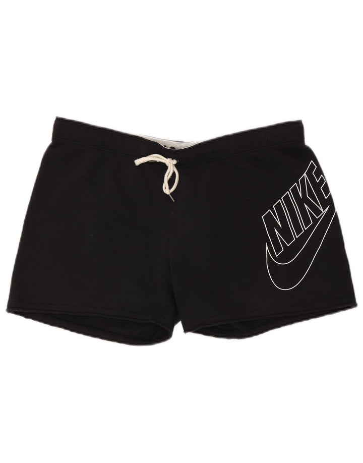Shorts esportivos gráficos masculinos NIKE de algodão preto médio