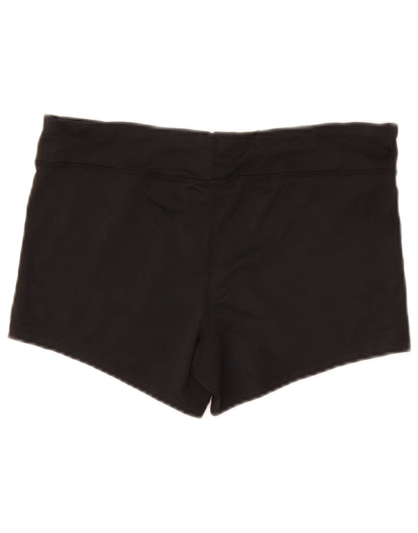 NIKE Womens Dri Fit Sport Shorts UK 10 Pequeno Poliéster Preto