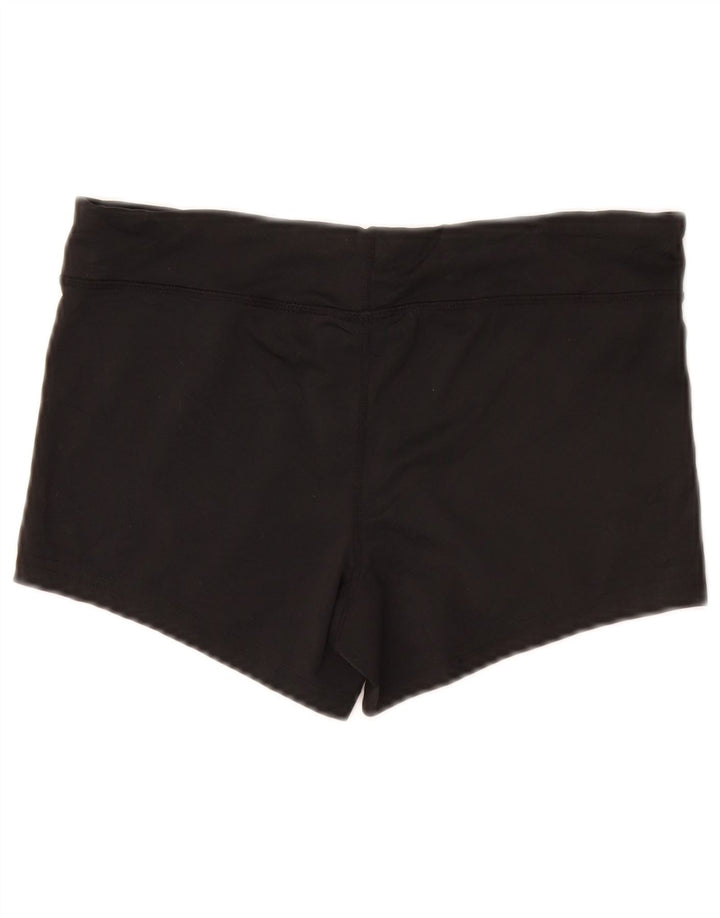 NIKE Womens Dri Fit Sport Shorts UK 10 Pequeno Poliéster Preto