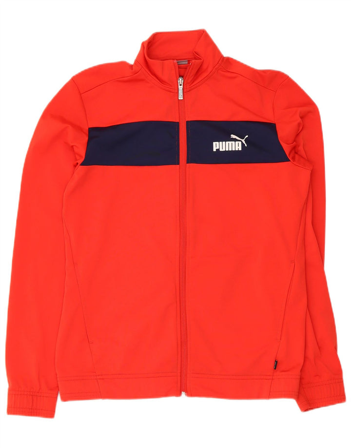 Jaqueta Puma Meninas Treino Top 15-16 Anos Vermelho Colorblock Poliéster
