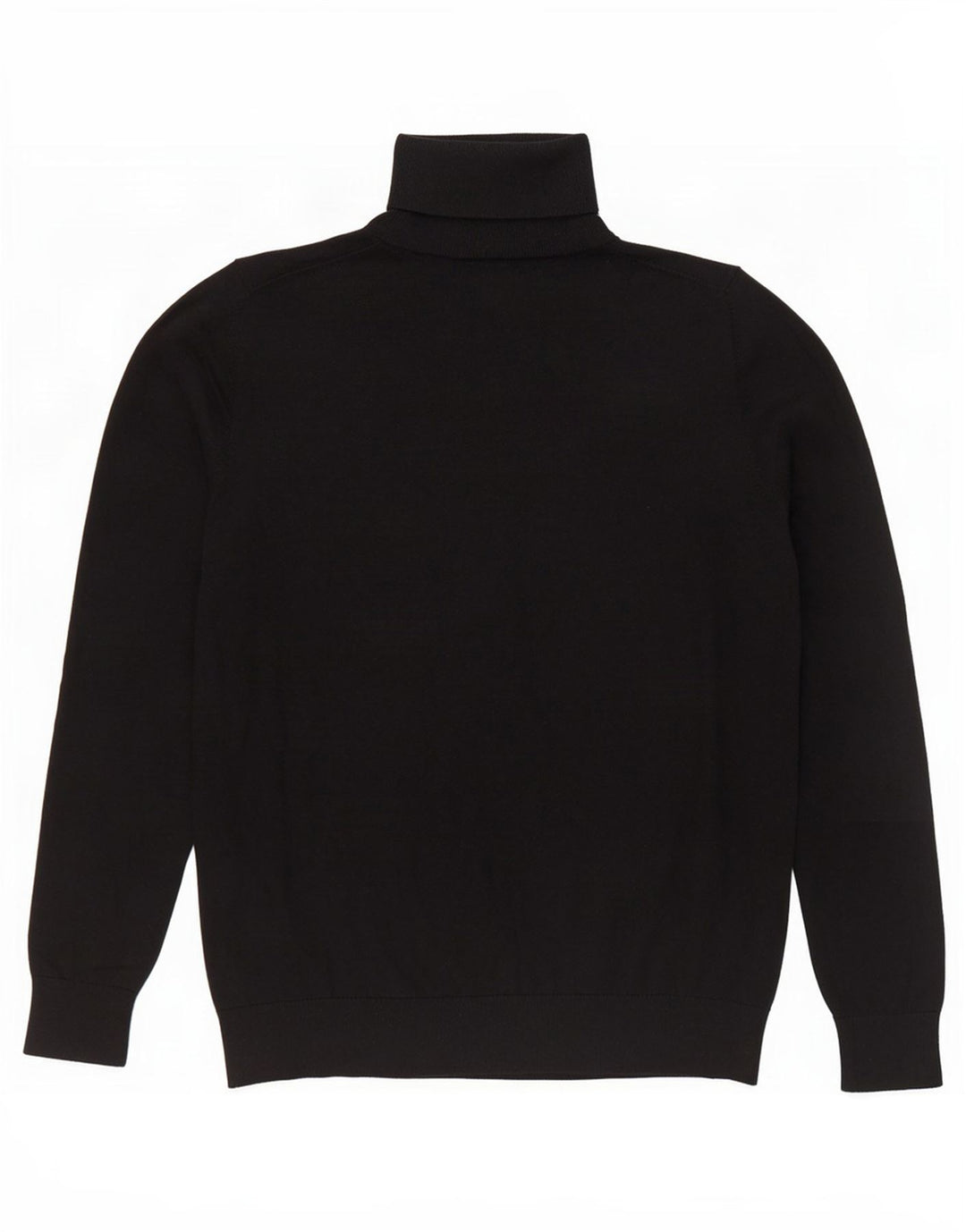 Suéter feminino Massimo Dutti com gola redonda Reino Unido 14 grande seda preta