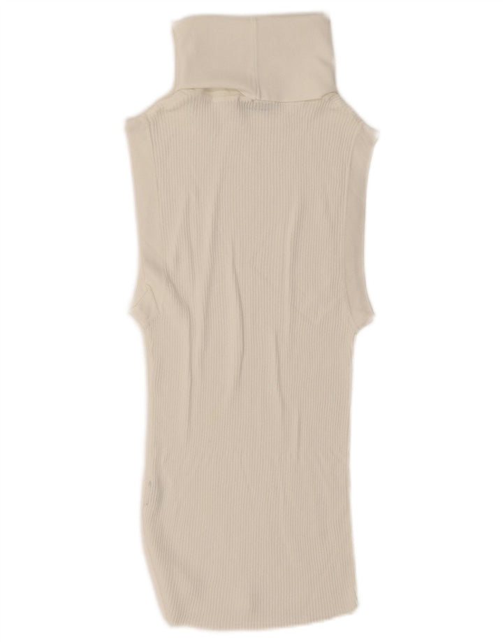 Zara Womens Vest Tank Top UK 14 Grande Branco