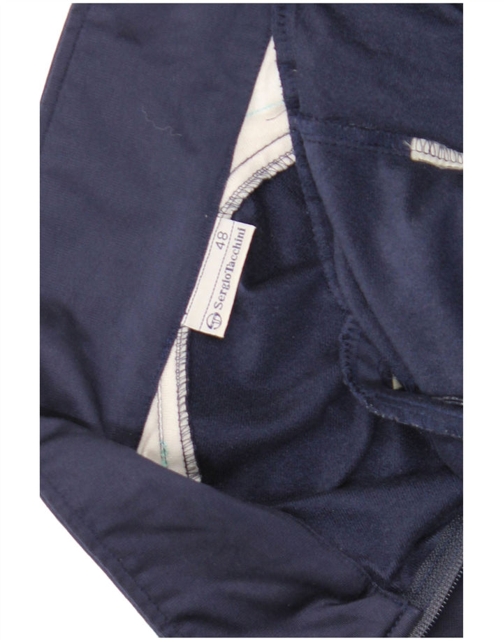 Sergio Tacchini Mens Treino Top Jacket IT 48 Médio Azul Marinho