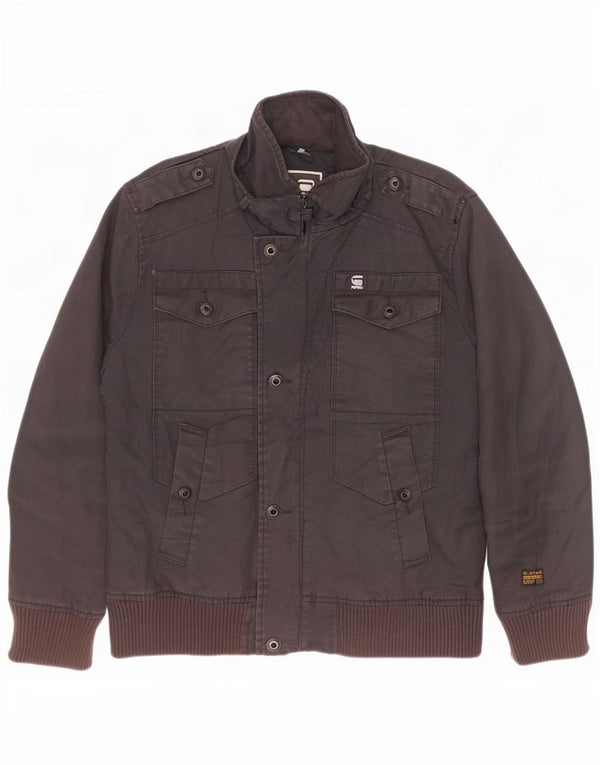 Jaqueta militar masculina G-Star Raw UK 42 XL algodão preto