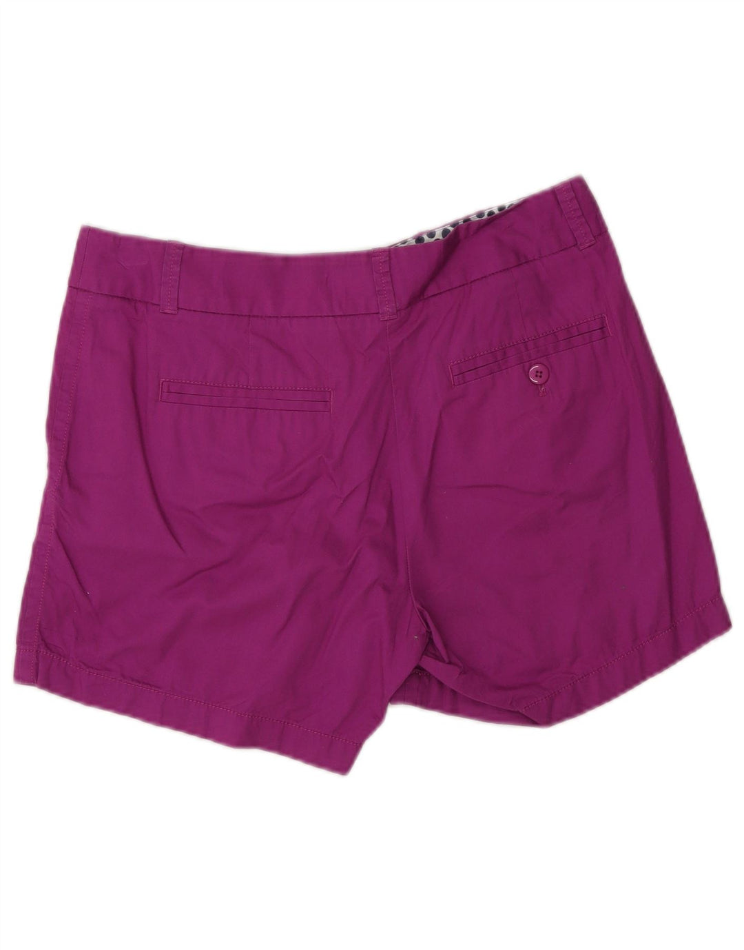 J. CREW Shorts Chino feminino US 4 pequeno W30 algodão roxo
