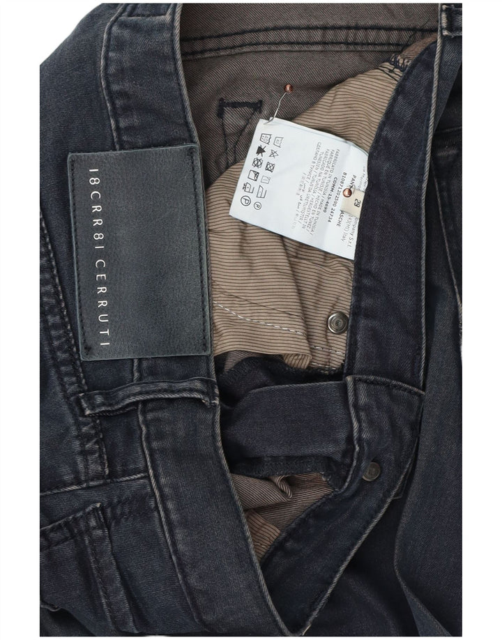 CERRUTI 1881 Jeans Slim Feminino W29 L34 Azul Marinho Algodão