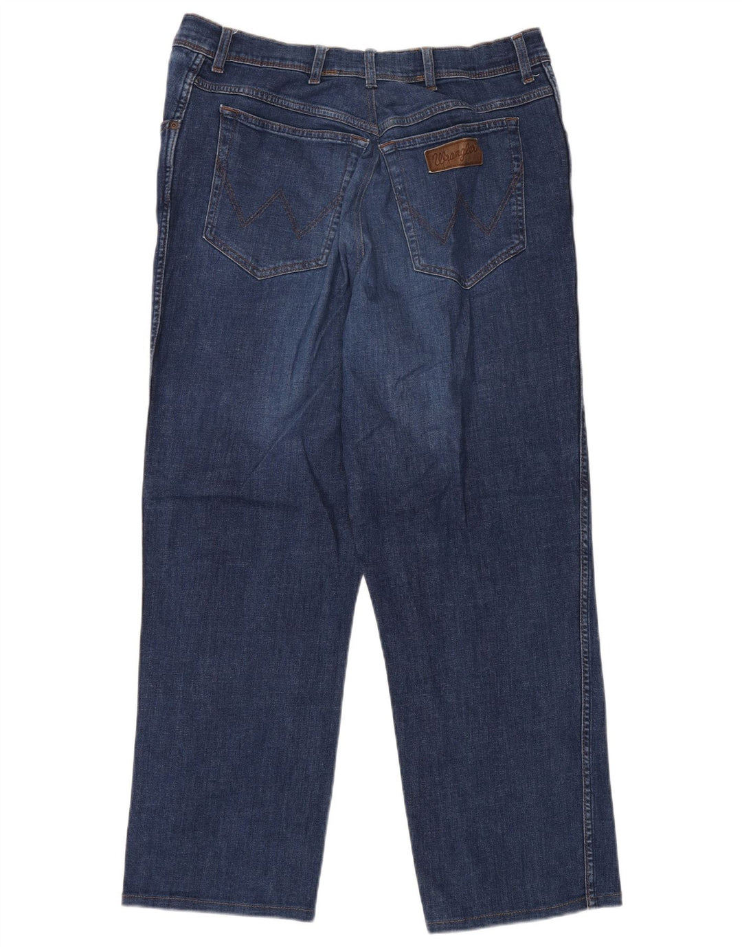 WRANGLER Mens Straight Jeans W42 L30 Blue Cotton