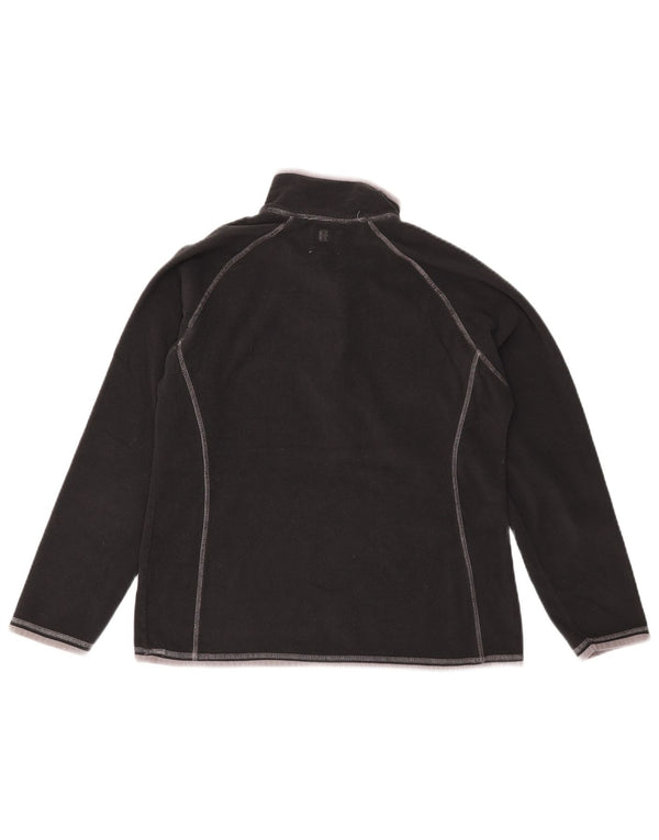 Suéter de lã feminino Mountain Warehouse com zíper e gola UK 14 grande preto