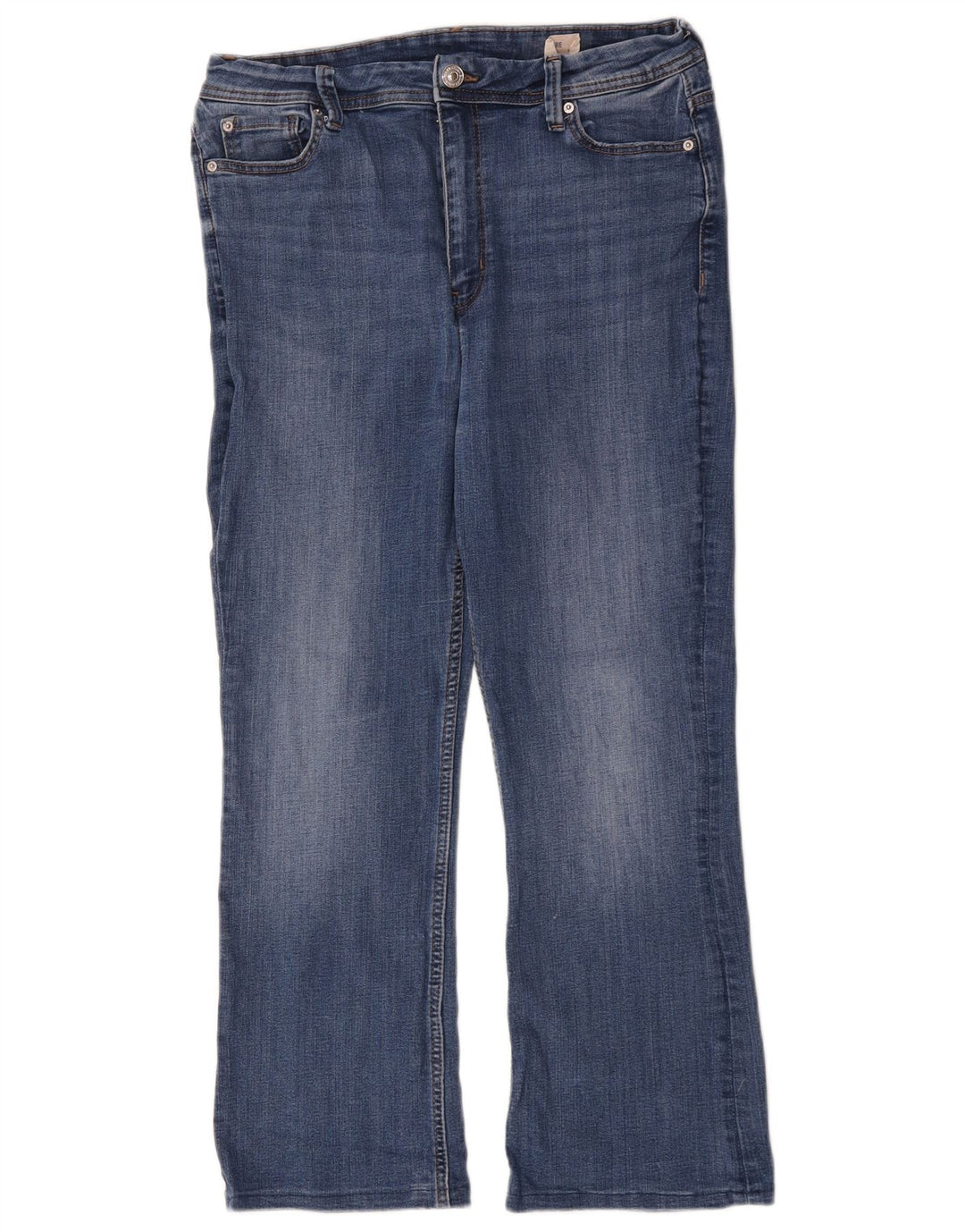 Jeans feminino Marks & Spencer Bootcut W32 L26 algodão azul