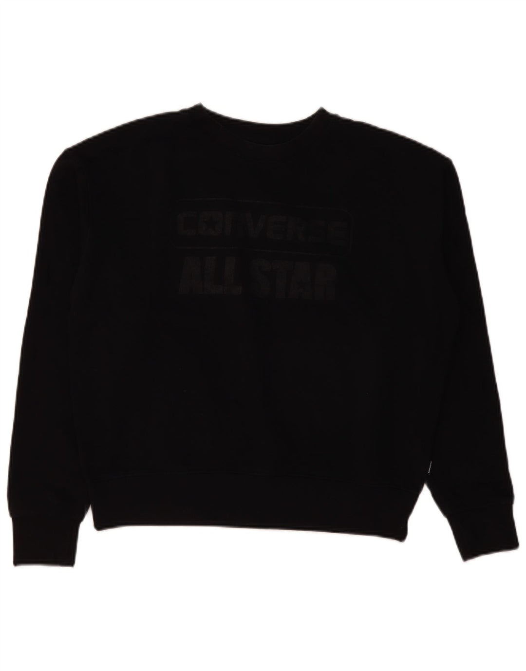Suéter Converse Feminino Oversized Crop Gráfico Reino Unido 10 Pequeno Preto