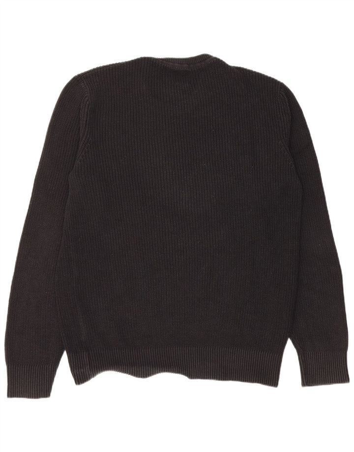 Suéter masculino Gap com gola redonda, algodão preto médio