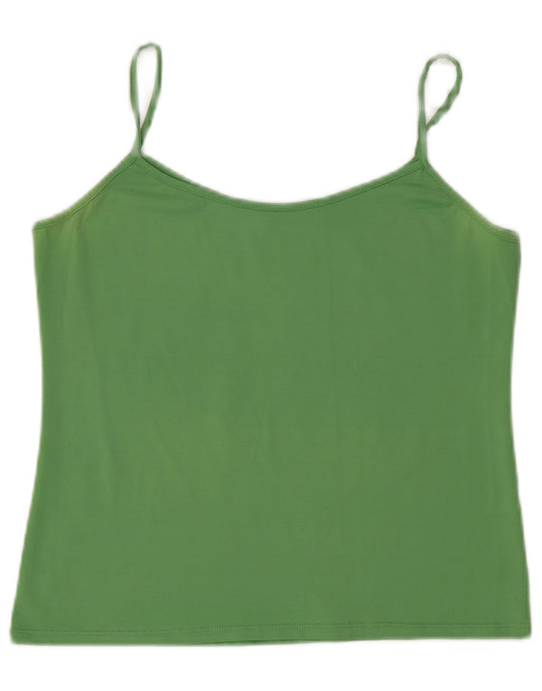 Zara Womens Crop Cami Top Reino Unido 14 Grande Verde