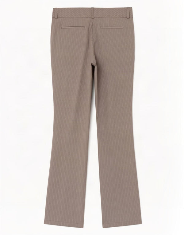 Calça Chino Feminina Tommy Hilfiger EUA 10 Grande W32 L32 Riscas Cinza