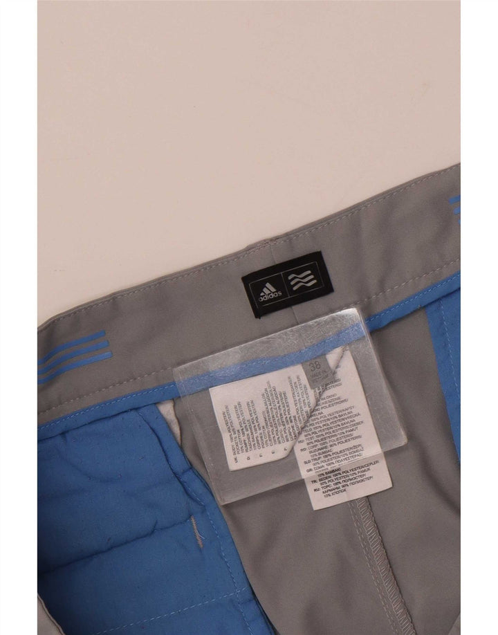 Adidas Mens Chino Shorts W38 XL Cinza Poliéster