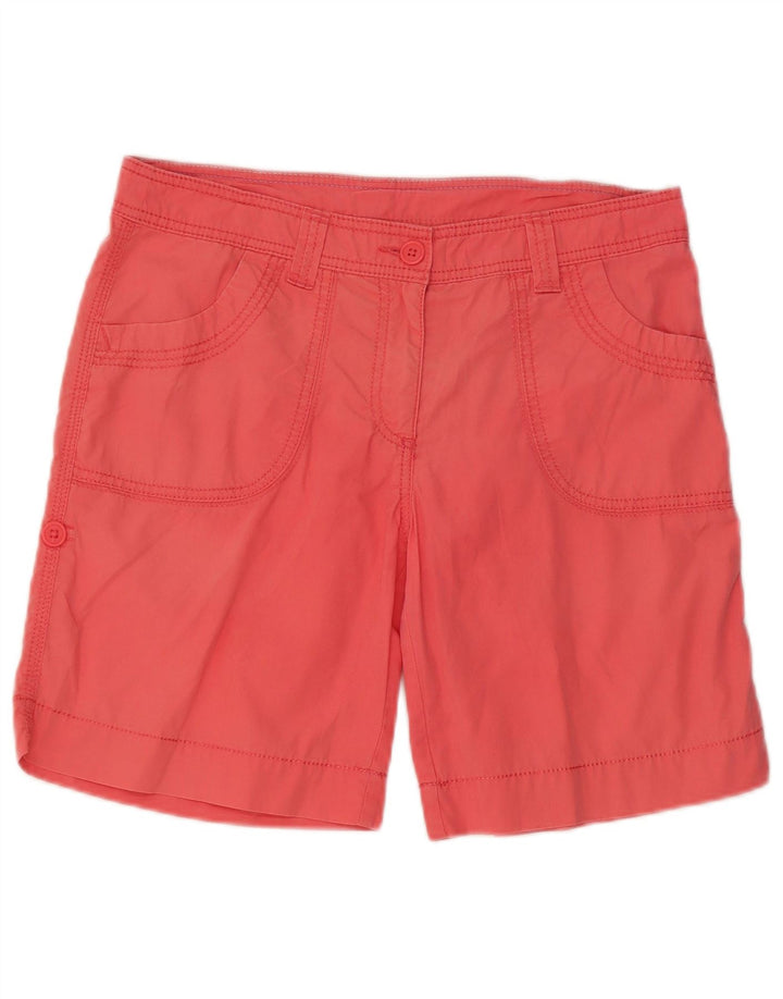 Shorts feminino Marks & Spencer UK 10 pequeno W30 algodão rosa