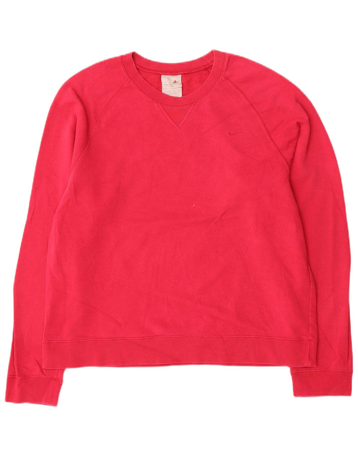 Nike moletom feminino jumper US 16/18 XL algodão rosa