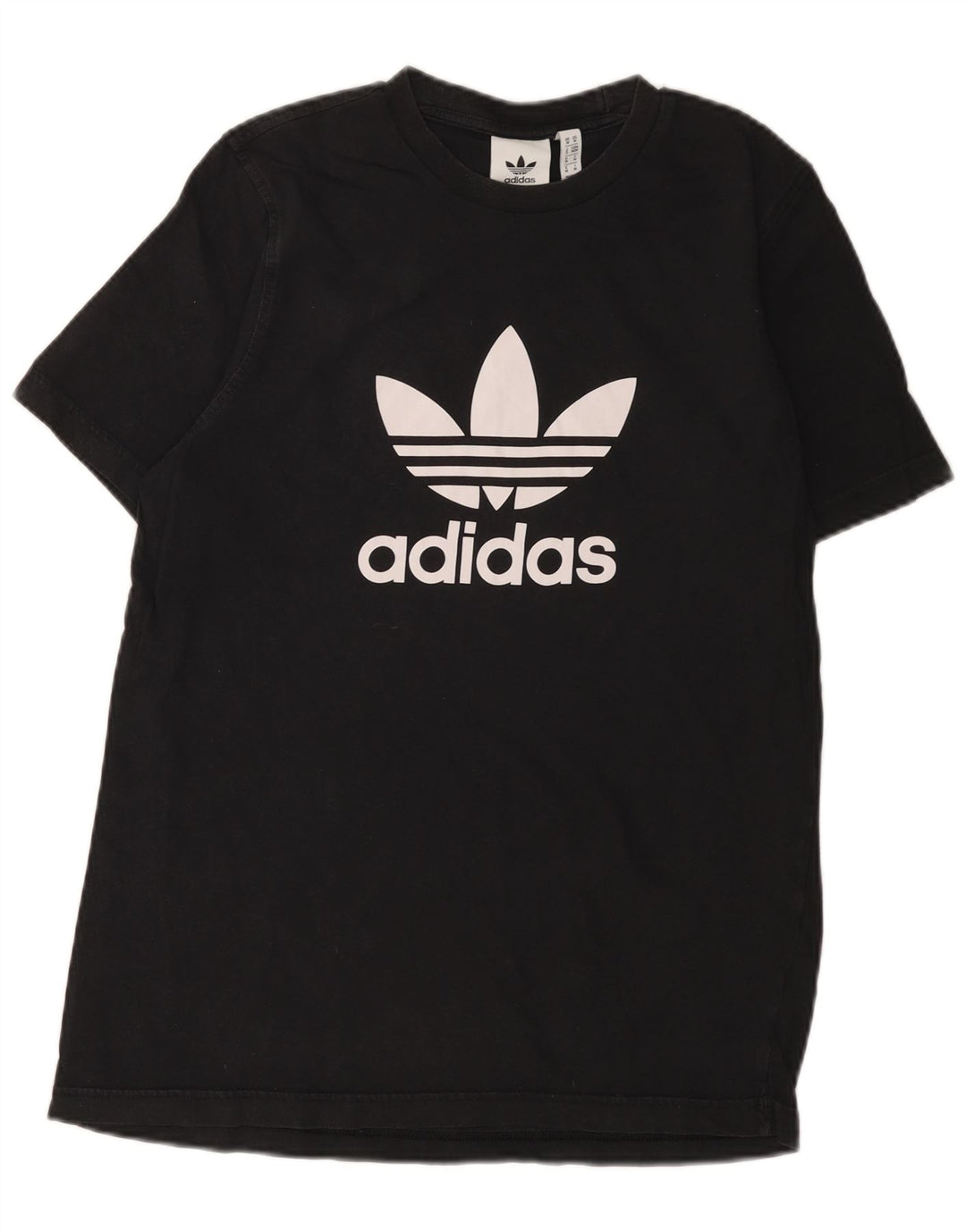 Adidas Mens Graphic T-Shirt Top Médio Algodão Preto