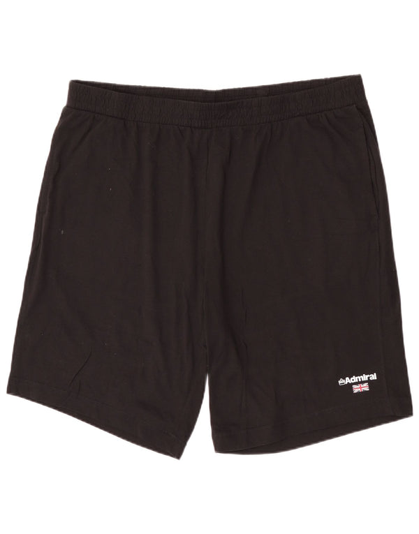 Admiral Mens Sport Shorts 3XL Algodão Preto