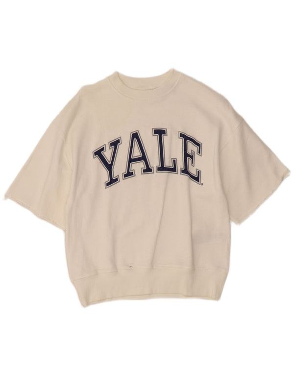 Zara Girls Yale University Loose Fit Camiseta gráfica top 9-10 anos branco