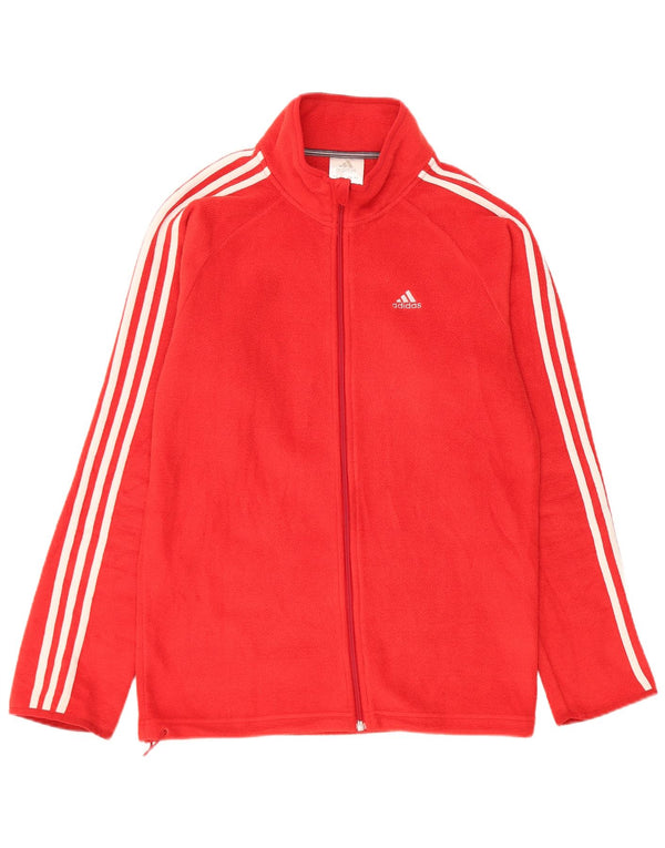 Adidas Mens Fleece Jacket UK 34 XS Vermelho Poliéster
